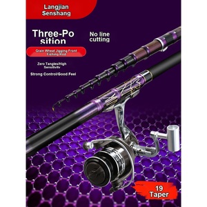 Langjiansenshang 3 Pos No Cut Front Strike Rod Valley Wheat Teasing Rod Ultra Light Ultra Hard 19T Fishing Kit - Product Image 3
