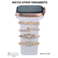Nouveaux accessoires de bracelet de montre tendance pour Apple Watch, anneau décoratif pour montre