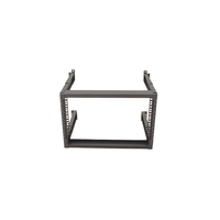 Supports muraux en acier WebiT pour armoire 4U 19'' avec trous perforés standard pour la gestion des câbles