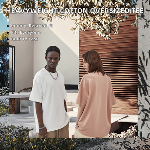 เสื้อยืดโอเวอร์ไซส์ Serand Mido 305GSM ผ้าฝ้าย 100% สำหรับผู้ชาย ทรงหลวม ใส่สบาย เป็นมิตรกับสิ่งแวดล้อม สไตล์สตรีทแวร์ - Product Image 2