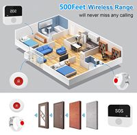 Système d'appel d'urgence intelligent Daytech Tuya pour aidants, boutons d'appel, téléavertisseurs et alarmes personnelles pour personnes âgées et patients