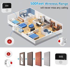 Système d'appel d'urgence intelligent Daytech Tuya pour aidants, boutons d'appel, téléavertisseurs et alarmes personnelles pour personnes <span class=keywords><strong>âgée</strong></span>s et patients - Product Image 4
