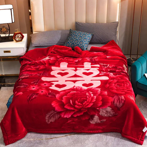 Couverture en cachemire <span class=keywords><strong>Double</strong></span> couche hiver épais Raschel vison couverture pondérée pour lit <span class=keywords><strong>Double</strong></span> chaud lourd moelleux jeter couvertures quitter - Product Image 1