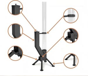 New Products Patio Wood Pellet <b>Fire</b> <b>Pit</b> <b>Outdoor</b> Patio Heaters Wood Pellet Fireplace for Backyard Porch Garden Bonfire Party - Product Image 3