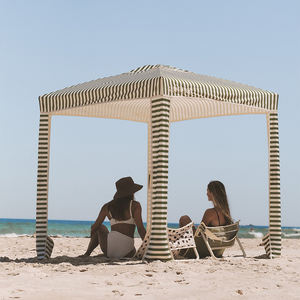 Sombrilla de cabaña de playa cuadrada de lona de poste de madera de primera calidad personalizada de 6 pies y 7 pies, tiendas de campaña parasol de viaje de picnic de parque portátil al aire libre - Product Image 4