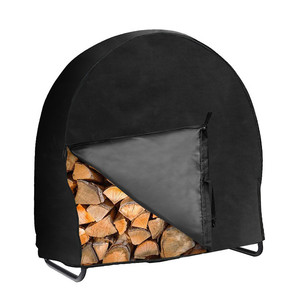 Housse de protection pour bois de chauffage, ronde, 101.5x61x104cm, imperméable, pour rangement extérieur - Product Image 1
