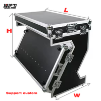 Table de DJ pliable sur mesure avec plateau pour ordinateur portable, en aluminium, personnalisable, OEM, pratique, en alliage d'aluminium