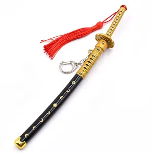 Prodotti di animazione personalizzati spada caos danza Ritsuki Zongjin esclusiva katana metallo artigianato spada portachiavi giocattoli regalo in magazzino