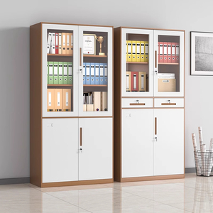 Archivador Metálico de Oficina TJF-71 900x80x1850mm 2 Puertas con Cerradura para Almacenamiento de Documentos - Product Image 2
