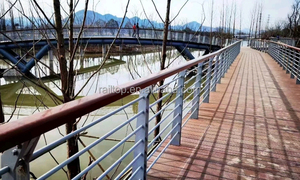 I produttori vendono in acciaio inossidabile ponte fluviale di sicurezza Guardrail parco Area panoramica recinzione in lega di alluminio ringhiera del <span class=keywords><strong>marciapiede</strong></span> - Product Image 5