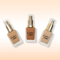 Fond de teint longue durée en gros, crème de maquillage, marque privée, couvrance totale, imperméable et mat, fond de teint liquide