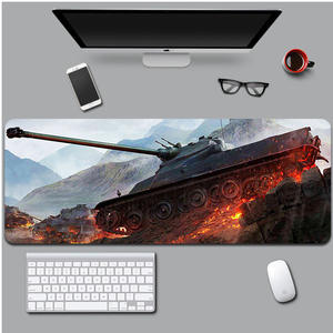 Tapis de souris de jeu chauffant personnalisé avec motif imprimé World of Tanks, surface lisse de haute qualité, en stock - Product Image 1