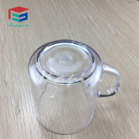 Vente en gros de tasses à café en plastique bon marché de 11 oz, couleur, tasse à café en plastique incassable