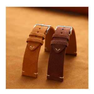 حزام ساعة من جلد الغزال YY - 14 مم 16 مم 18 مم 20 مم 22 مم حزام ساعة من الجلد الغزال للرجال أو النساء - Product Image 3