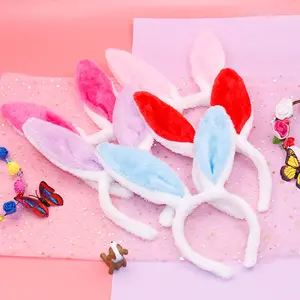 Vente en gros, 5 couleurs, bandeau de lapin drôle, bandeau de lapin de pâques, bandeau d'oreille de lapin