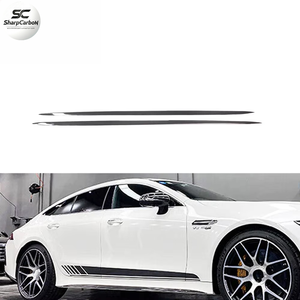 Jupes latérales en fibre de carbone X290 GT53 pour Mercedes Benz <span class=keywords><strong>AMG</strong></span> <span class=keywords><strong>GT</strong></span> 43 Coupé <span class=keywords><strong>4</strong></span> <span class=keywords><strong>portes</strong></span> 2019-<span class=keywords><strong>2021</strong></span> - Product Image 1