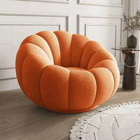 Canapé bulle 1 place en tissu style nuage compressé nid d'abeille, fauteuil lounge moderne incurvé pour salon et bureau