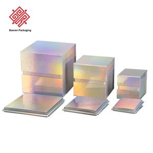 Baoren Dropshipping Square Foldable Eco-Friendly Biodegradable Cardboard <b>Box</b> Collapsible Flip Magnetic <b>Gift</b> Decoration Universal - Product Image 4