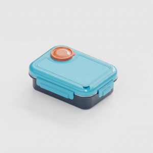 Boîte à lunch en acier inoxydable avec 3 compartiments, récipient alimentaire sans BPA avec couvercle en plastique et couverts - Product Image 4