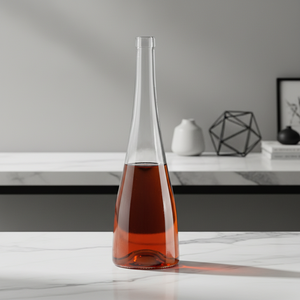 Factory Customized Teardrop-shaped Triangular Glass <strong>Bottles</strong> Long-necked Spirits <strong>Bottle</strong> <strong>champagne</strong> Glass <strong>Bottles</strong> with Cork - Product Image 1