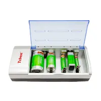 Basen — chargeur de batterie Rechargeable avec fente indépendante, pour accumulateurs rechargeables Ni-Mh/ni-cd AA/AAA/9V/C/D