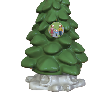 Nhà Máy Bán buôn tùy chỉnh đồ trang trí gốm Tùy chỉnh hình cha-con Chủ Đề Gia đình giáng sinh cây gốm đồ trang trí - Product Image 6