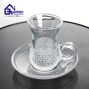 Nuovo arrivo tazza <span class=keywords><strong>di</strong></span> vetro e Mini tazza da caffè in vetro e manico tazze con piattino 3OZ Istikana Set caffè 115ml <span class=keywords><strong>di</strong></span> tacchino in vetro tazze da tè - Product Image 2