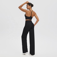 Ensemble de leggings et soutien-gorge de sport pour femmes, respirant, à séchage rapide, taille haute, anti-transpiration, extensible dans quatre directions, pour la gym, l'entraînement, le fitness et le yoga