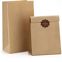 Sac en papier SOS personnalisé Sac à emporter de style à ouverture automatique sans sac à poignée