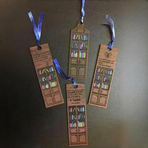 Hot Selling Bookshelf Bookcase <b>Bookmark</b> Wooden Crafts Pendant DIY Wood <b>Bookmarks</b> Decoration Souvenir Gift - Product Image 1