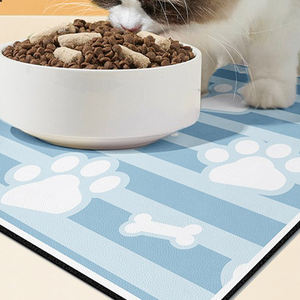 Haustierfuttermatte Mikrofaser waschbare Hundematte für Speisen und Wasser Schüssel-Keine Flecken schnell trocknende Hundespendermatte - Product Image 5