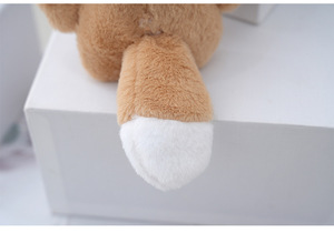 Peluches de renard et de loup de dessin animé, petites peluches animaux, poupées en peluche, porte-clés loup aux grands yeux, pendentifs pour sac à dos de filles, porte-clés loup en peluche - Product Image 6