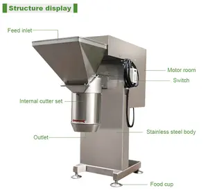 Electric Garlic Grinder Ginger Grinding Grater Cutting Machine Chili Potato Vegetable Crusing Machine