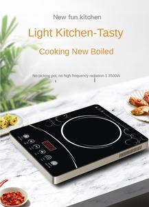 Cuisinière à induction électromagnétique électrique commerciale 3500W Table de cuisson Cuisine utilisée en acier inoxydable noir argenté fabriqué en <span class=keywords><strong>Allemagne</strong></span> - Product Image 3