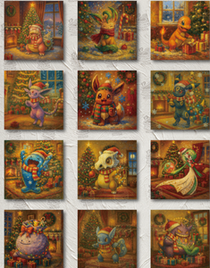 YZ sellado celebraciones tablero de arte Pokémoned pinturas de fama mundial Pokemoned disfraz Fan Art Maquina Expendedora sala de transmisión en vivo - Product Image 5