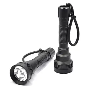 Lanterna de mergulho para mergulho, tocha para mergulho profissional com 3 led de bateria, 26650