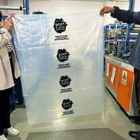 Sac en plastique transparent PE étanche, scellable et recyclable pour l'emballage de coussins (vente en gros)