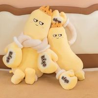 Coussin en peluche longue et douce en forme de fruit, motif couronne de mangue et visage souriant, 3 styles, pour chambre, bureau, cadeau