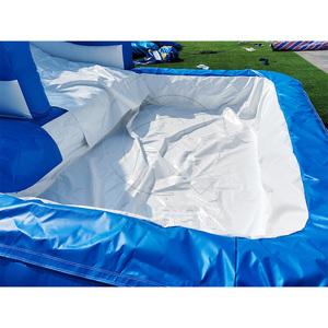 Castillo Inflable Comercial Azul con Tobogán Acuático, Parque Acuático Inflable Gigante con Piscina para Parque Acuático - Product Image 2