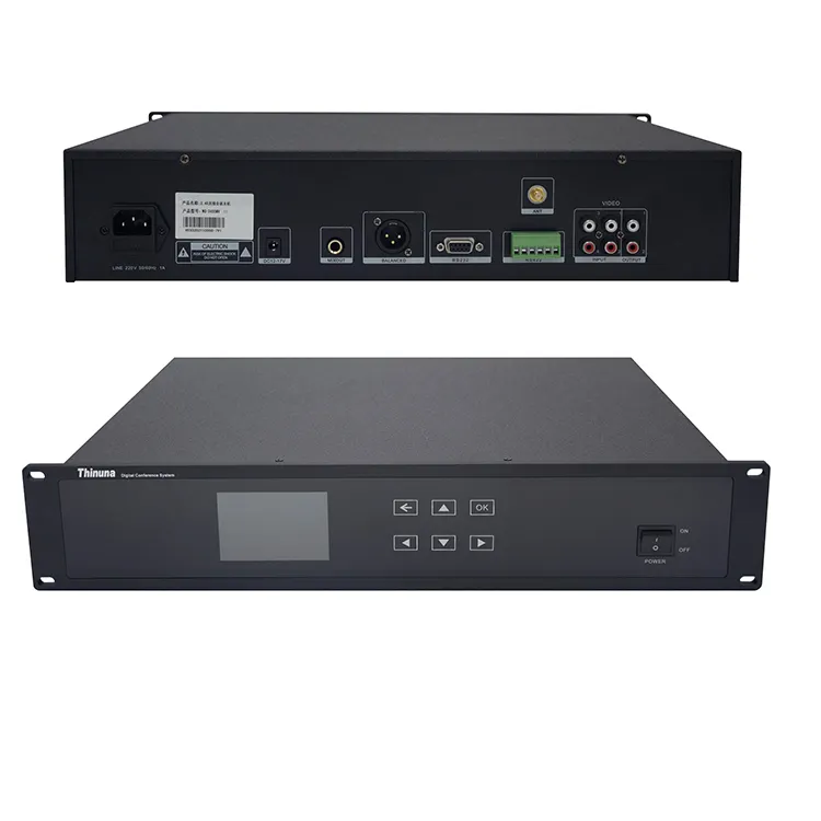 Thinuna WG-2400MV II Pro Audio Video 2.4G sistema di conferenza Wireless tutto digitale gestione Console Mainframe riunione Host