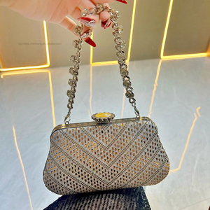 Nouvelle pochette de soirée de luxe pour femme en polyester avec bandoulière chaîne Tanjing - Product Image 6