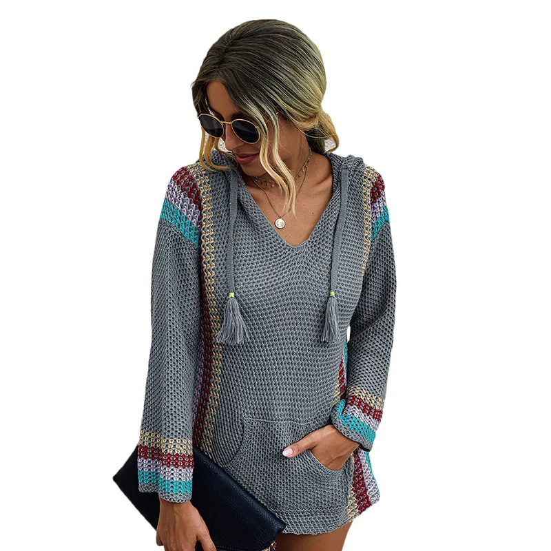 Sweater Hoodie Panjang Wanita, Desain Terbaru Saku Kangaroo