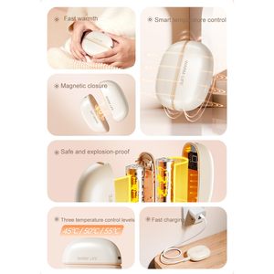 2 Pack Electric <b>Magnetic</b> 2000mAh USB Rechargeable Hand Warmer Bank Adjustable Thermostat Overheat Protection 4-6 Hours CE - Product Image 2