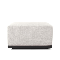 Ensemble de canapés et table basse d'extérieur en aluminium moderne, résistant à la rouille, durable et luxueux pour patio