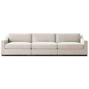 Elegante Set di Divani <span class=keywords><strong>Modena</strong></span> con Braccioli Inclinati, Divano Componibile per Interni di Edifici Commerciali, Cuscini in Tessuto Personalizzabili per Hotel e Ville - Product Image 2