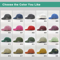 Gorra de Béisbol de 6 Paneles, Verde, de Algodón Lavado, Sin Estructura, con Logotipo Bordado Personalizado, Ajustable, de Perfil Bajo, Estilo Vintage