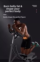 Máquina de Abdominales Plegable y Silenciosa, Entrenador Abdominal de 9 kg, Equipo para Adelgazar la Cintura y Tonificar el Abdomen