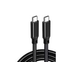 Câble USB3.2 Type-C à charge rapide 100W 20Gbps 5A avec gaine en nylon pour MacBook 4K60Hz et téléphones mobiles (Type-C vers Type-C)