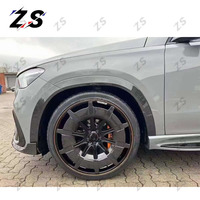 Kit de carrosserie en Fiber de carbone de Style BS pour Mercedes Benz GLE63 GLE53 GLE450 W167 diffuseur arrière de lèvre de pare-chocs avant