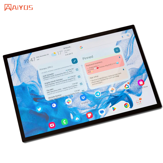 Aiyos 15.6 Inch Wall Mounted Android 11 Tablet Panel 2+32G HD Industrial All-In-One Capacitive Touch Screen LCD PC New Product